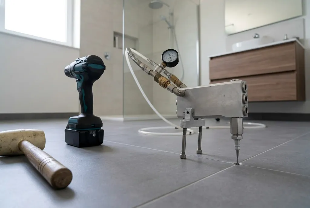 Kitbedrijf Elspeet – holle tegels injecteren