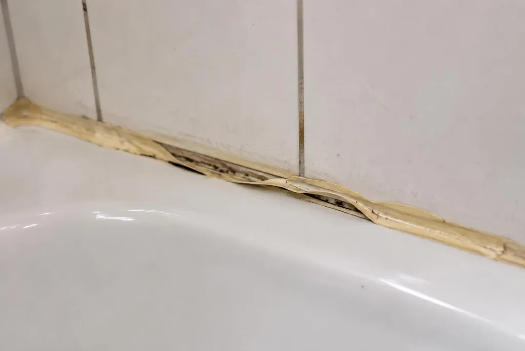 Kitbedrijf Elspeet – loslatende kit naast het bad